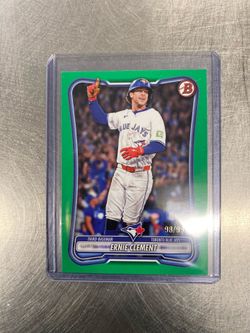 2026 Bowman Ernie Clement Green Border #/99 Toronto Blue Jays #8