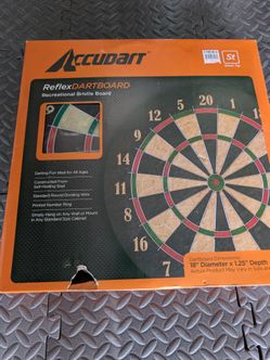 New In Box Accudart Bristle Dartboard