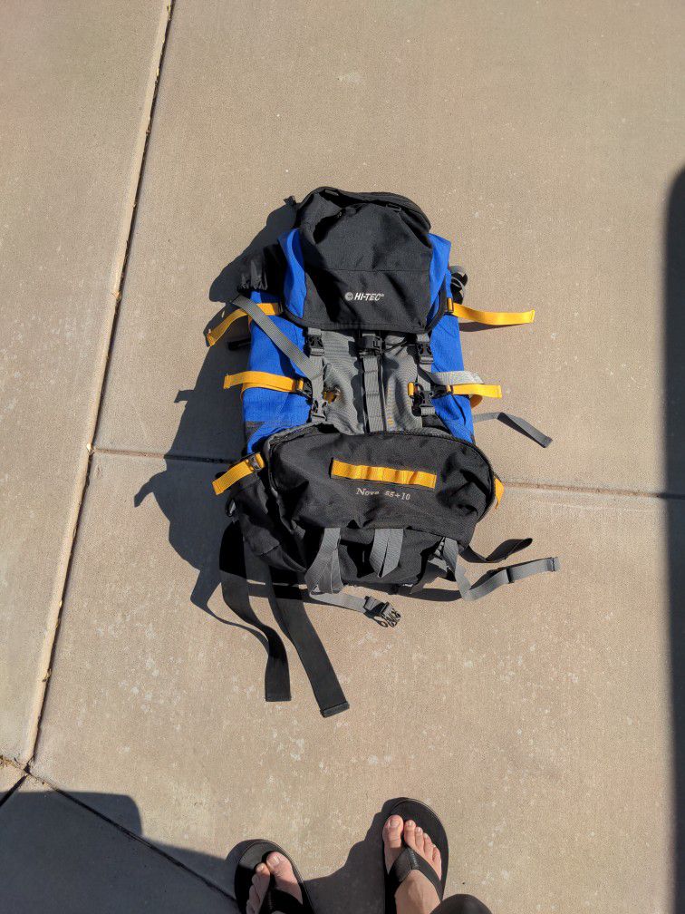 Hi-Tec Nova 55+10 Hiking Backpack For Backpacking