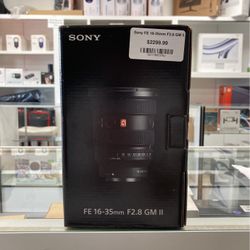 Sony FE 16-35mm F2.8 GM II