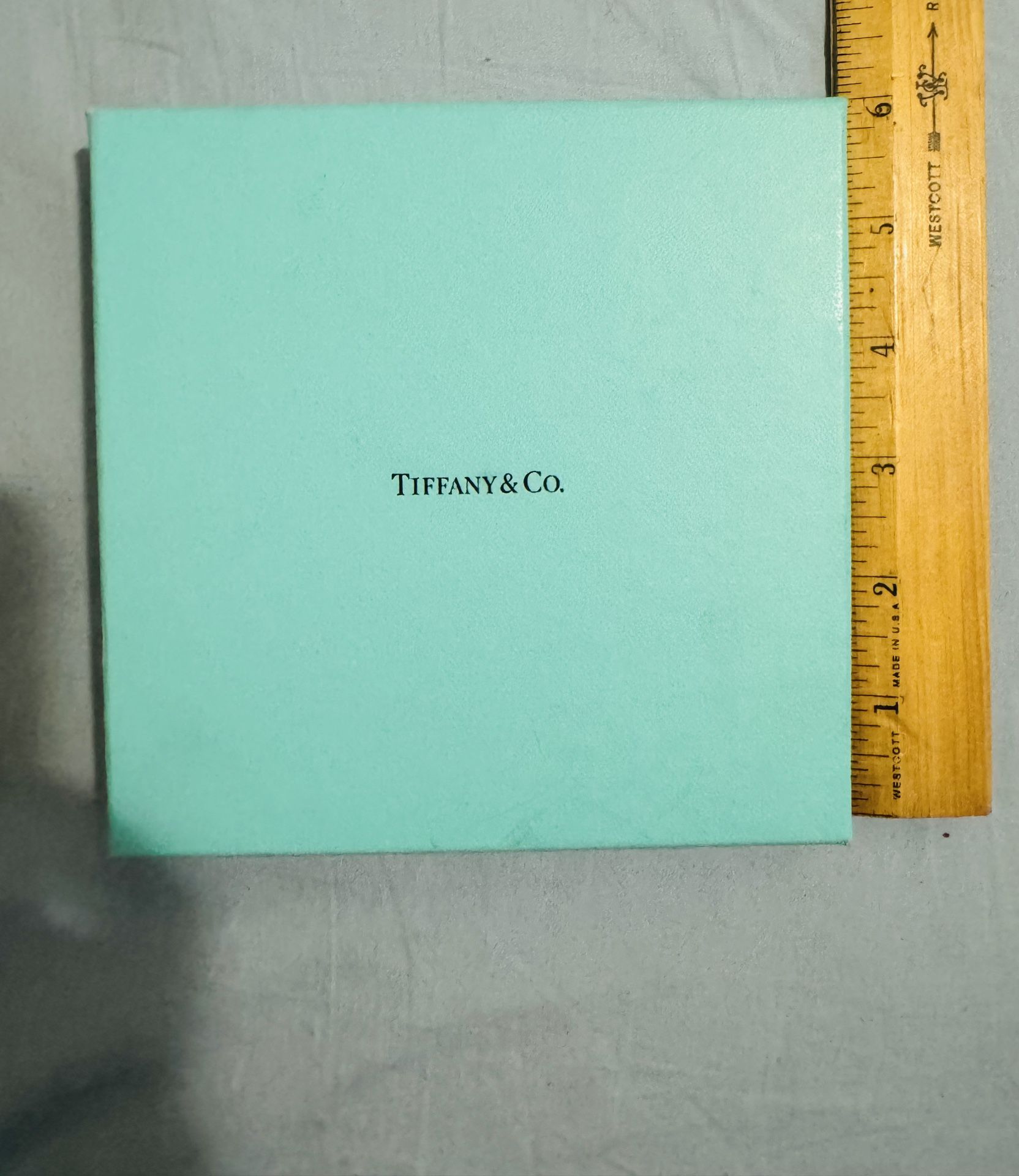 Tiffany & Con gift card box 6” X 6” Like New