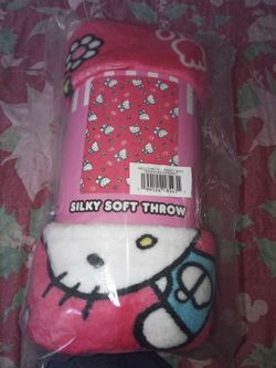 Silky soft Hello Kitty Throw