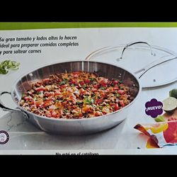 SARTEN DE 14"DE ACERO INOXIDABLE TRI PLY PRINCESS HOUSE ⚘️