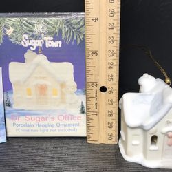 Precious Moments Sugar Town Porcelain Ornament #530441 “Dr. Sugar’s Office”