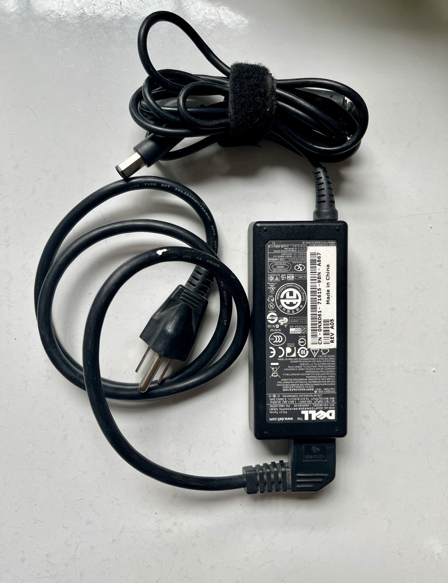 Dell Computer Charging / Power Cord / 65 W AC Adaptor, PA-21 family