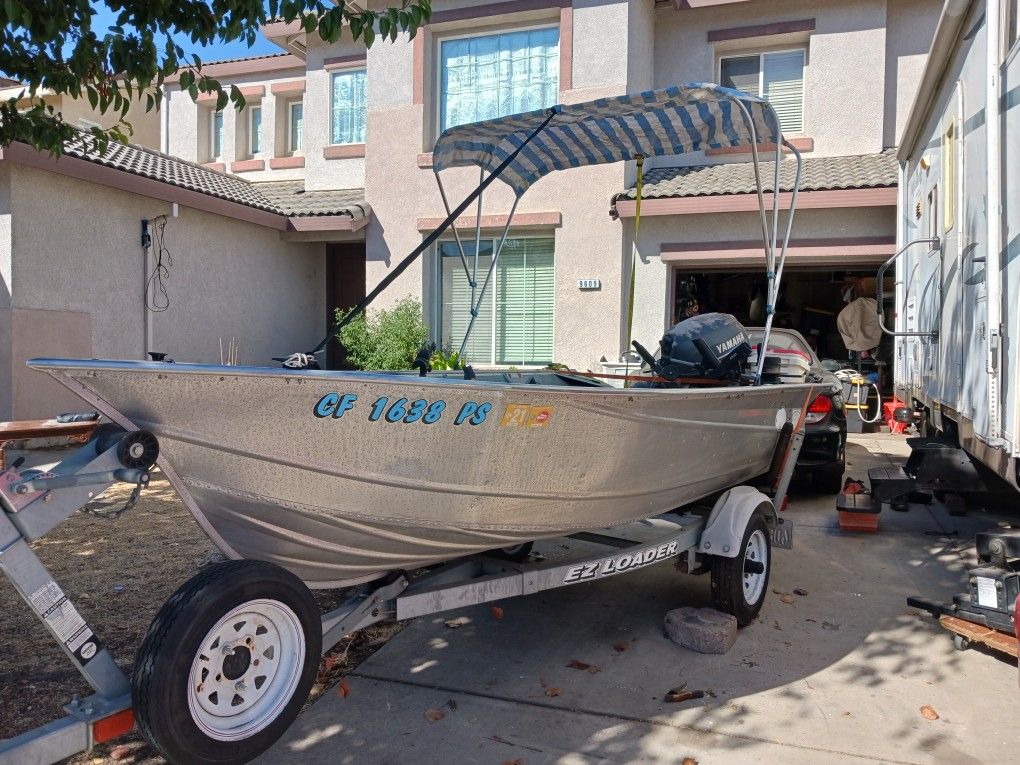 Aluminum Boat And Trailer 