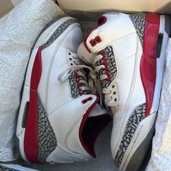 Jordan 3s Cardinal Reds