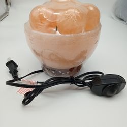 Himalayan Salt Lamp. Bowl, With Massage Balls 