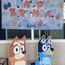 Bluey and Bingo Party Decorations