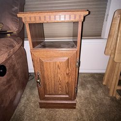 Vintage Oak Accent Table