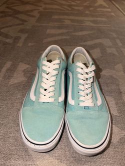 Teal/blue women's vans shoes
