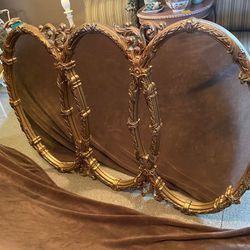 Huge, vintage, gold, ornate mirror