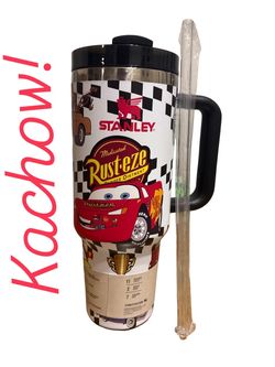 40oz Stanley Cars Themed Tumbler
