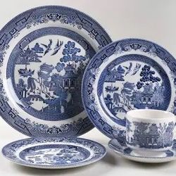 Churchill Willow Blue China Set