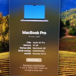 2021 MacBook Pro M1 Pro