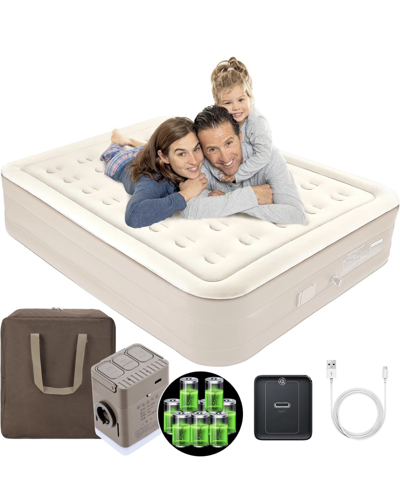  Air Mattress, Luxury Inflatable Bed