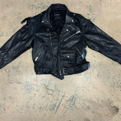 Men’s XL Leather Biker Jacket