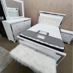 NEW BEDROOM/ DRESSERS BED FRAMES, MIRROR $10 DOWN 