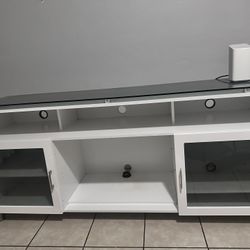 72”  Tempered Glass Tv Stand 