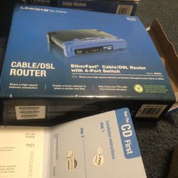 Brand New Linksys  Cisco Model  BEFSR41-RM Linksys EtherFast 4-Port Cable/DSL Router with 10/100 4-Port Switch 