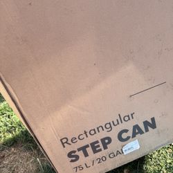 Rectangular Step Can Garbage 75l/20gal Trash
