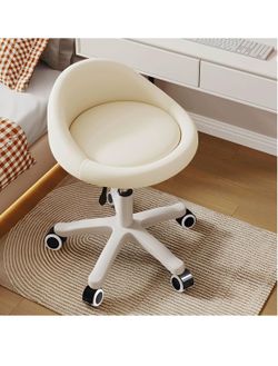 White Swivel Desk Chair