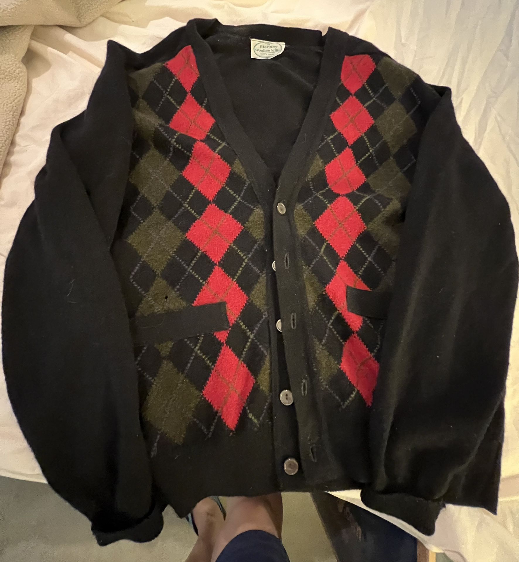 Vintage Argyle cardigan