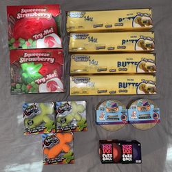 New Viral Squishies Bundle or Individual – NeeDoh, Butter, Strawberry, Dumpling Buns