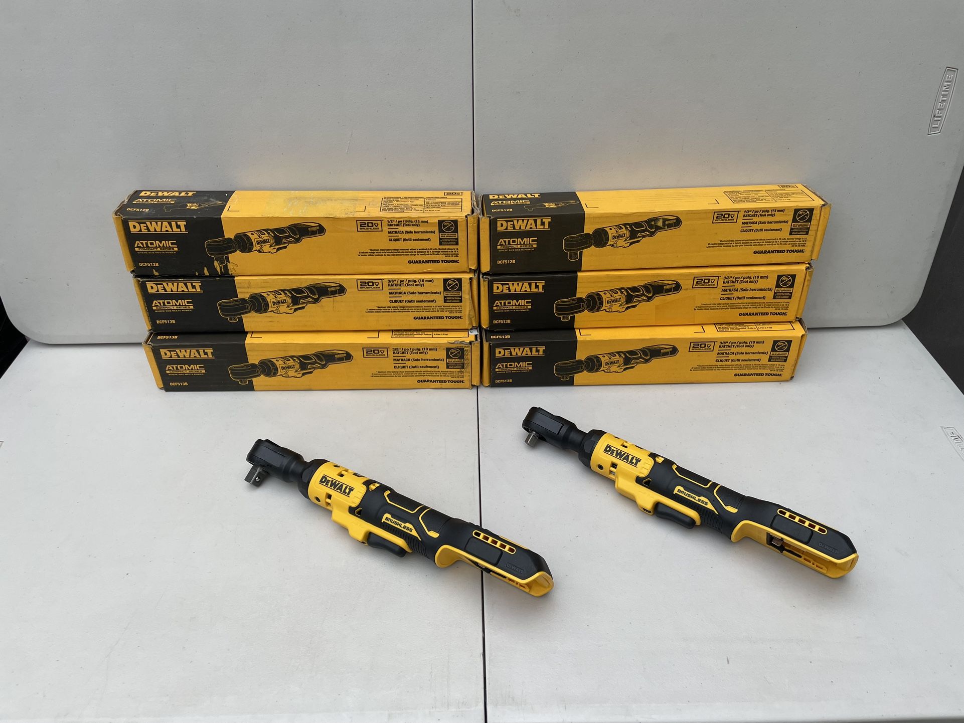 Dewalt 1/2” Or 3/8 “ Ratchet Atomic Compact Series Brushless 1/2” Model DCF512 Or 3/8” Model DCF513 (Tool Only)$125 Each