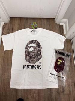 BAPE white camo tee