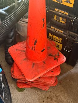 7 Orange Traffic Safety Cone, 28 in height