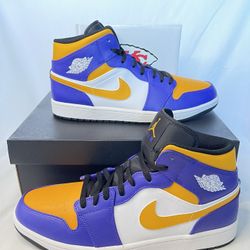 Air Jordan 1 Mid Lakers Size 13M