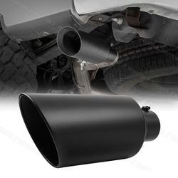 4" Inlet to 8" Exhaust Tip Stainless Steel Muffler Universal