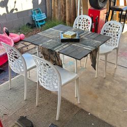 Five Piece Table And Chairs