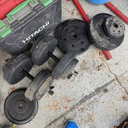 Dumbbells And Weights Everything In The Picture $65For All