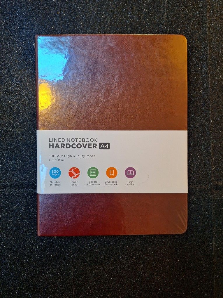 A4 Hardcover 320 Page Notebooks With Pen Holder