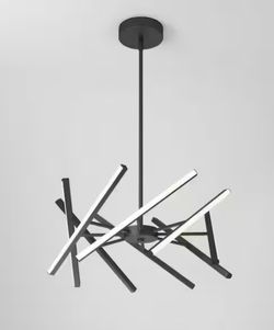 Malibu 30-Watt Modern Black Integrated LED Hanging Pendant Light Fixture for Dining Room or Kitchen (2 AVAILABLE, $150 EACH)