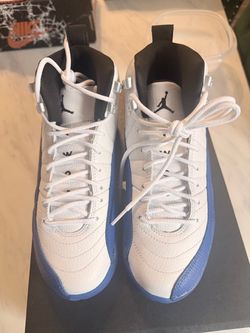 Air Jordan 12 Retro White Blue Sneakers