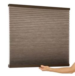 Home Decorators Collection Chocolate Cordless Light-Filtering Cellular Shade – 34.25 × 48 in. Actual size: 34 × 48 in