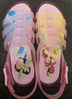 Disney princess fisherman jelly sandals size 12