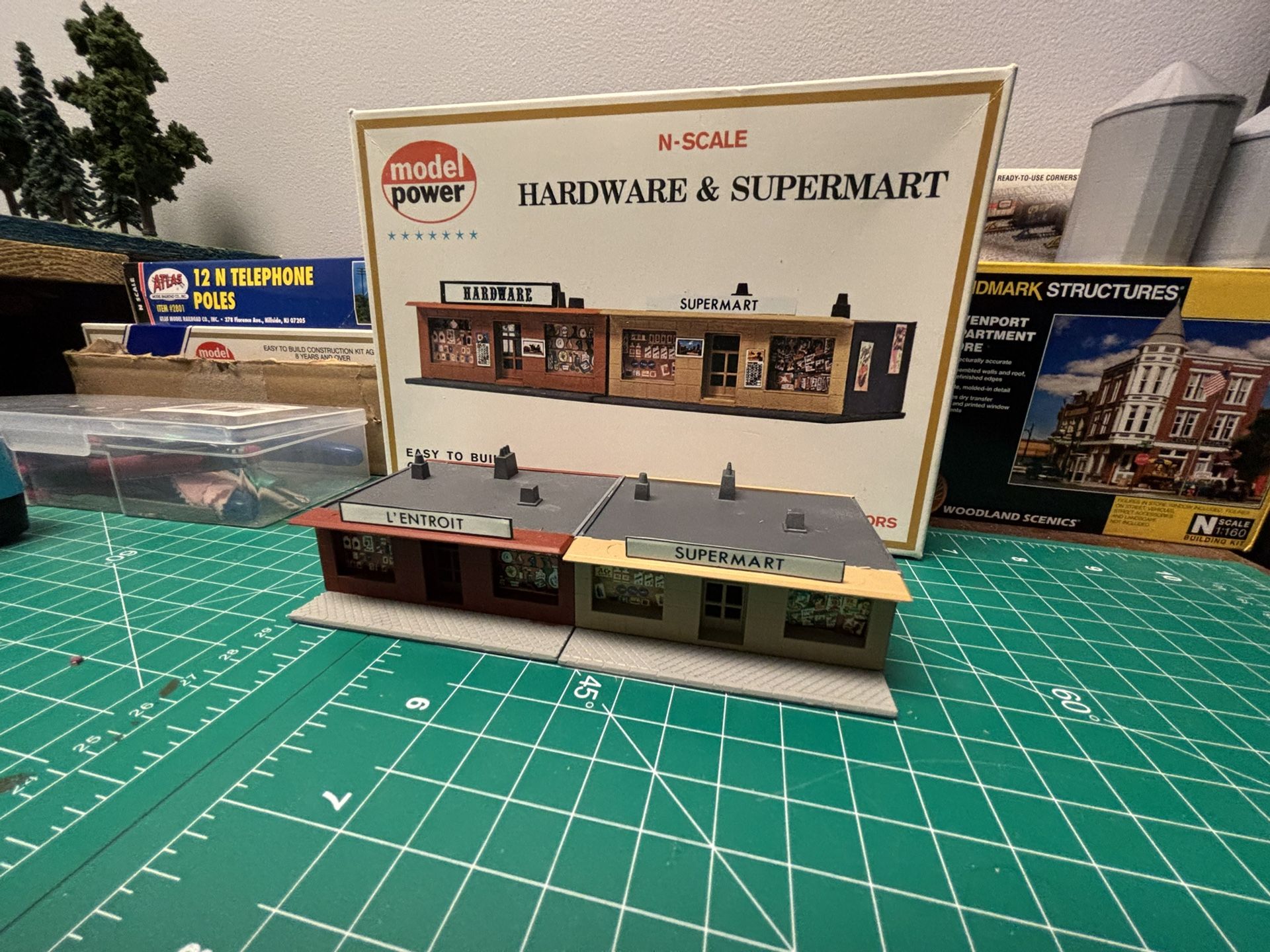 N Scale Buildings Assembled and Painted