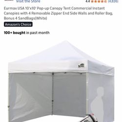 Eurmax Canopy 10’ x 10’ Like New