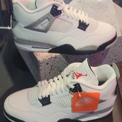 Jordan 4 "White Cement" Mens Size 11 NEW