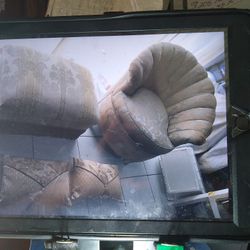 CHAIR OTTOMAN AND PILLOWS 