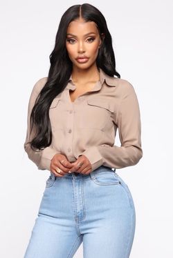 Mocha top ! Size Large