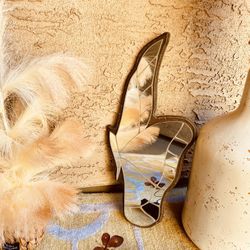 Vintage Half- Sided Butterfly Mirror