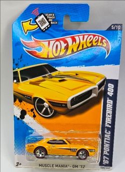 2012 Hot Wheels '67 Pontiac Firebird 400 Redline Walmart Exclusive Wheels RARE!