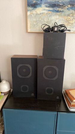 Vintage hitachi speakers + creative subwoofer