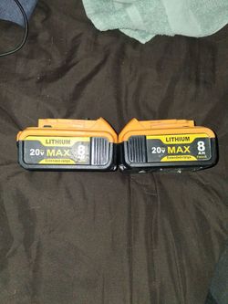 Dewalt 20V 8ah 2 pack