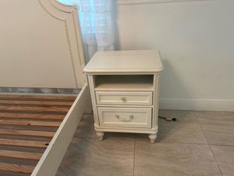 Bed and nightstand